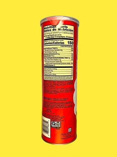 🟠New Limited Pringles Lightly Salted 50% Less Sodium Potato Crisps Chips 5.5oz - Picture 2 of 2