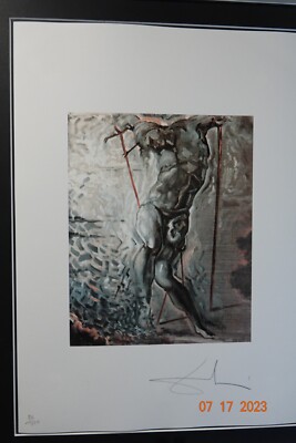 Salvador Dali Lithographie Größe 70x50 cm ! Sign , Limitiert, Prägestemp.