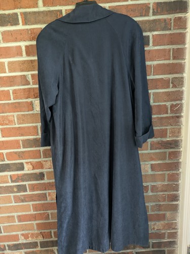 BERNARDO Lightweight Navy TRENCH POLYESTER DRESS COAT SIZE 8 Or MEDIUM - Picture 5 of 5