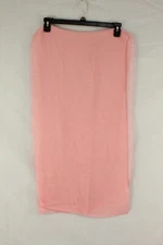 Women's One Size Rectangular Textured Scarf Shawl Pink NWOT