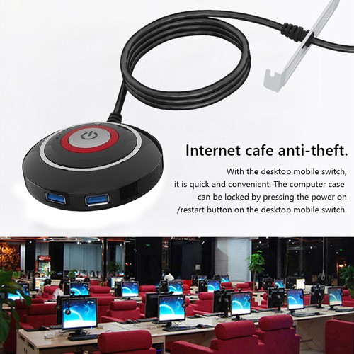 Włącznik/wyłącznik przyciskowy Zasilacz obudowy komputera stacjonarnego (ze złączem USB) - Zdjęcie 4 z 12