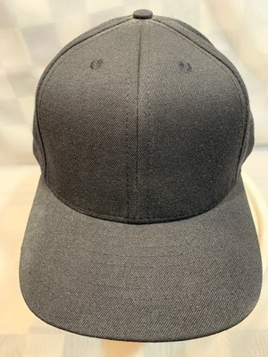 black fitted ball cap
