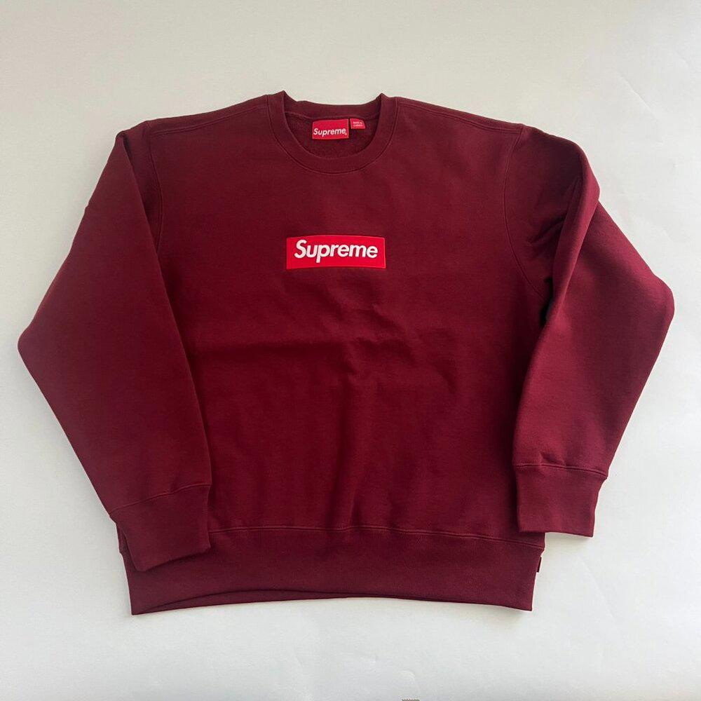 New Supreme Box Logo Crewneck - FW22 – Cardinal – Size Small | eBay
