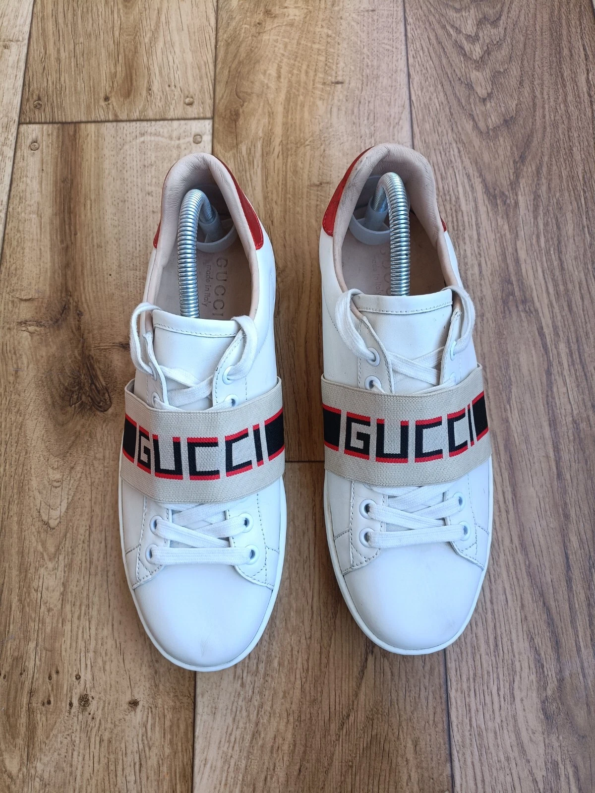 Baskets GUCCI ACE STRIPE CUIR TAILLE 40 EU, 7 US, 6,5 UK