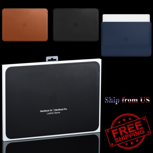 Apple Leather Sleeve Case For MacBook Air Pro 13" & 15" MacBook Pro 16