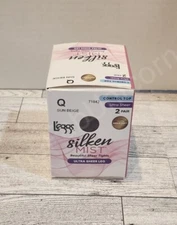 L'eggs Silken Mist Ultra Sheer Control Top Run Resistant Tights Size Q Sun Beige