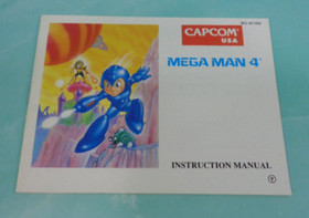 Mega Man 4 (Nintendo Entertainment System, 1992) NES Game, Manual & Box WORKS