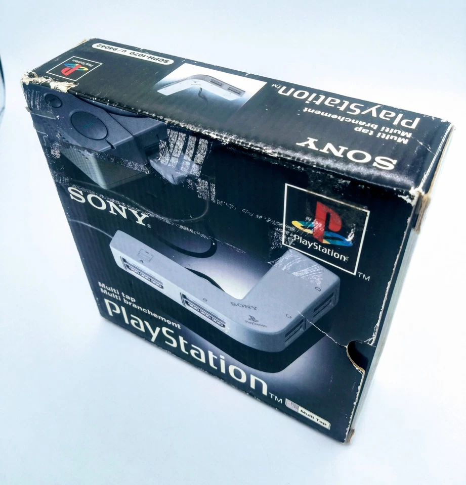 Sony PlayStation 1 PS1 Gray In Box vintage video game controller Multitap - Image 3 of 4