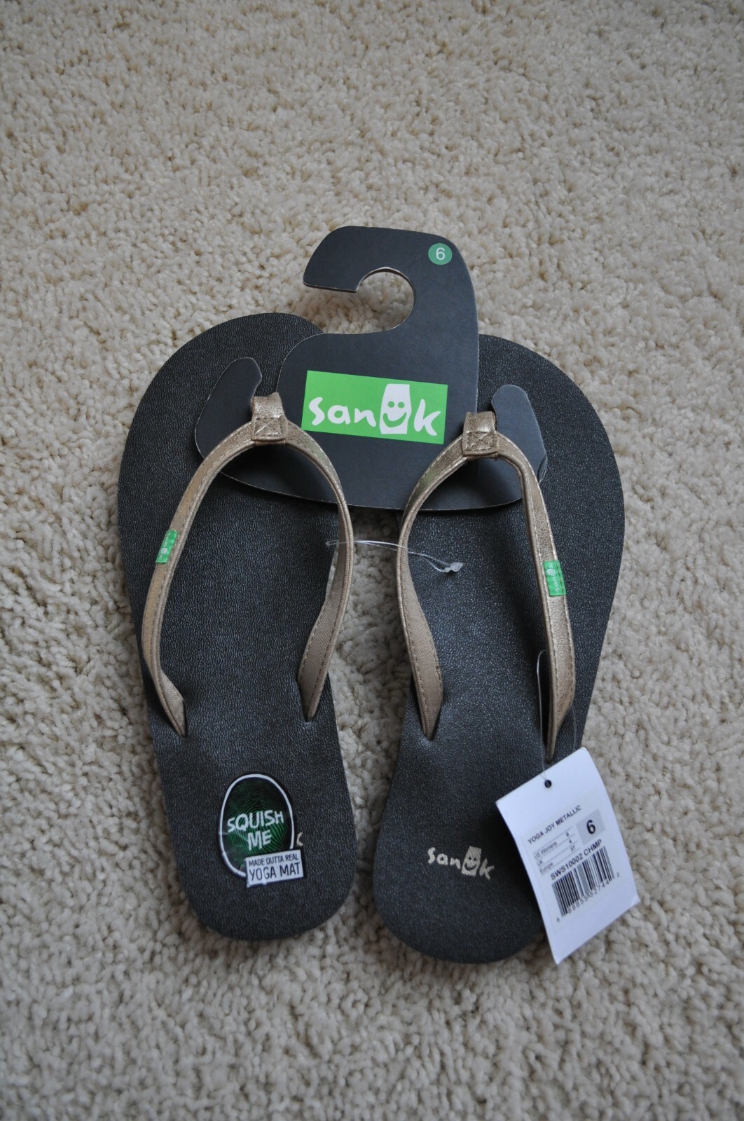 sanuk yoga joy metallic flip flop