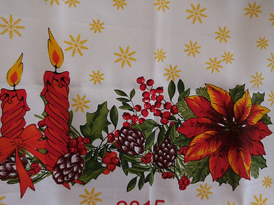 ANCIEN TORCHON CALENDRIER Coton 1971/Diligence Chevaux EUR 6,00