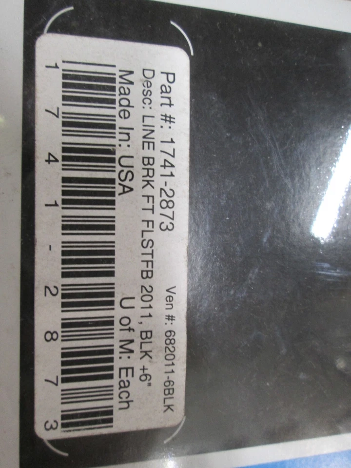 KIT LÍNEA FRENO DRAG SPECIALTIES / HARLEY HD FAT BOY LO 2011 / +6 PULGADAS NEGRO Foto 3 de 3