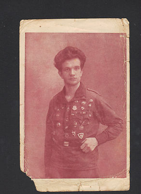 GLOBUS TRABER / OSTLAND Abenteurer mit MEDAILLEN Visitenkarte 1926