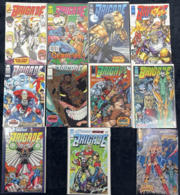 Lot Of 11 Brigade, Image comic books Vol 1 #1, 2, 4 Vol 2 #0-4, 8, 9, 16 Leifeld