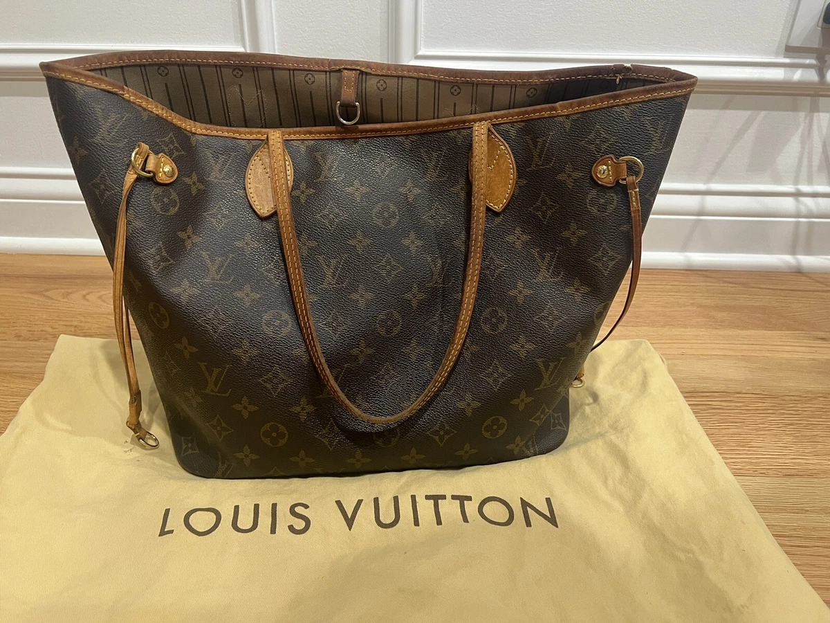 Auth LOUIS VUITTON Neverfull MM M40156 Tote Bag Monogram Canvas Pre Own