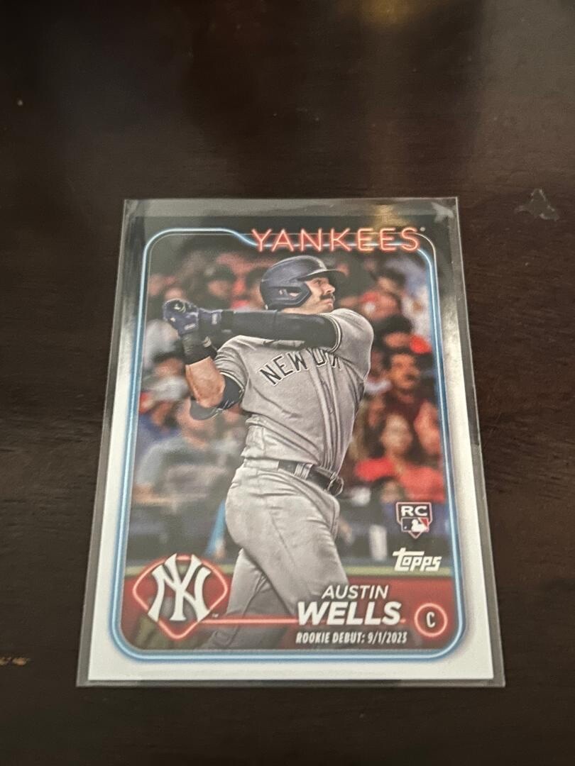 1124-23 2024 Topps Update RC Debut Austin Wells New York Yankees