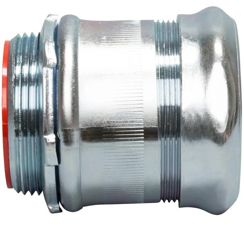 657SI TOPAZ 2-1/2 INCH STEEL STRAIGHT EMT COMPRESSION CONNECTOR INSULATED - Picture 3 of 3