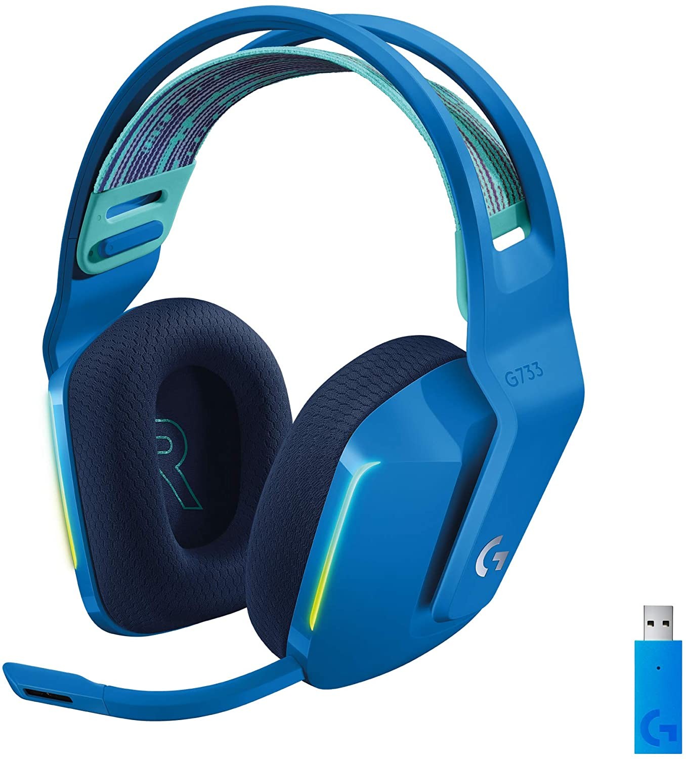 Logitech G G733 Lightspeed bleu casque audio gamer circum-aural micro détachable