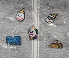 JACK IN THE BOX 75th ANNIVERSARY COMPLETE 5 PIN SET LIMITED EDITION - BRAND NEW 