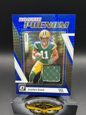 2023 Panini Donruss Optic - Rookie Phenoms Jayden Reed #RP-JR Blue Hyper...