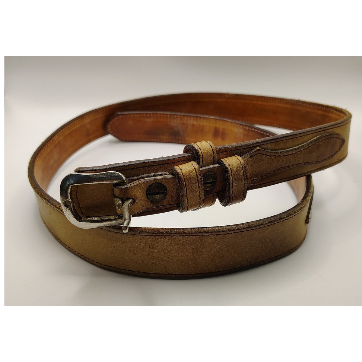 Classic Leather Belt with Silver-Tone Buckle Silver Links Belt - Brighton main image 3