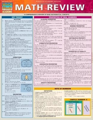 Math Review (Quick Study: Academic) by BarCharts, Inc. (2012) Paperback