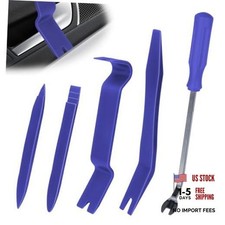 5PCS Auto Trim Removal Tool kit,Clip Pry Tools Kit No Scratch Plastic Blue