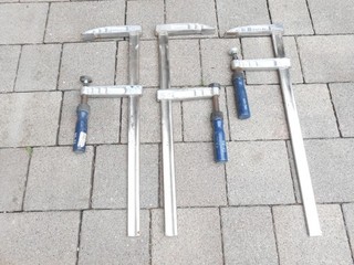 3 x Schraubzwinge 120 x 500 mm Made in Germany gebraucht guter Zustand