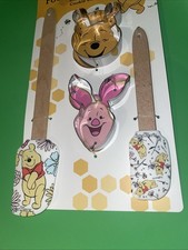 Disney Winnie the Pooh Spring Silicone Spatula And Cookie Cutter Set, 4 Pieces