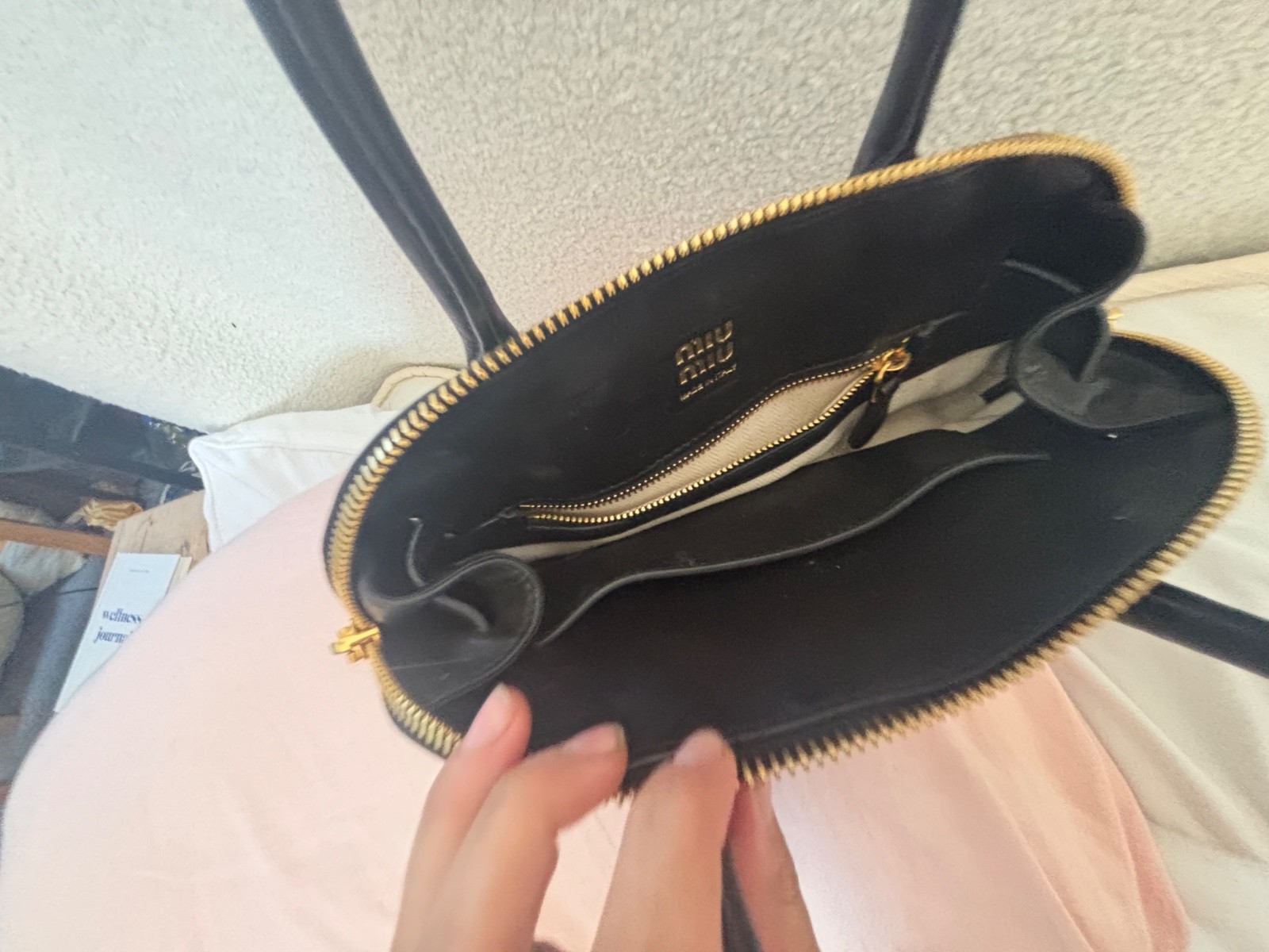 Miu Miu Aventure Small Bag | black Leather | RRP £2950| Authentic image 4