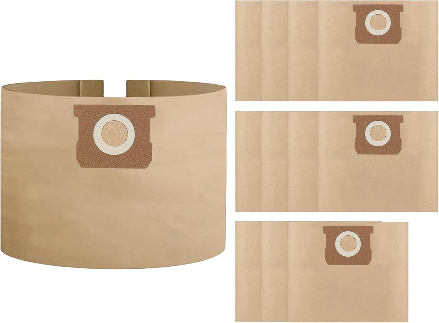 12 Pack 25-1238 Shop Vac Bags for Stanley & Porter-Cable 4 Gallon Wet/Dry Vacuum