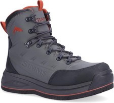 Simms Freestone Men's Felt Sole Wading Boots, Size 9, EU 42, Gunmetal, NWOB