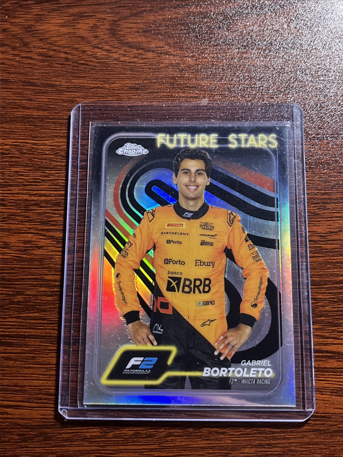 2024 Topps Chrome Formula 1 F2 Champion Gabriel Bortoleto Refractor #28