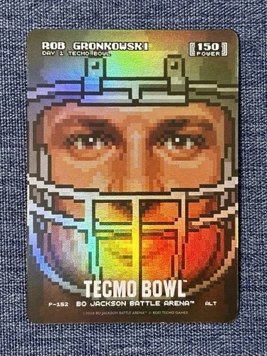 Bo Jackson Battle Arena 'Gronk' Rob Gronkowski Debut Pixel Helmet Alt #P-152