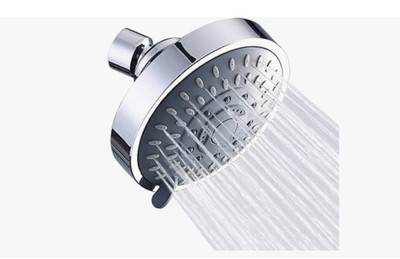 Aisoso Shower Head High Pressure Rain Fixed Showerhead 5-Setting with Adjustable