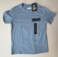 Art Class Naruto Shippuden Shirt Boys Light Blue Graphic Print Anime M 8 