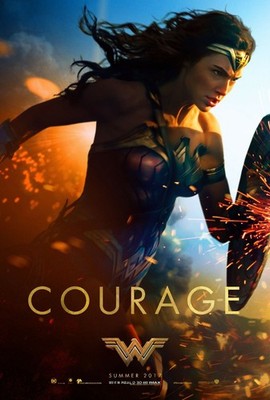368753 Wonder Woman Movie Gal Gadot Chris Pine Decor Wall Print Poster