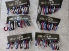 72 x D-ring Carabinas Assorted Colours D rings 6mm by Mil-Com Camping Traveling