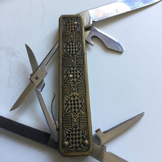 GML Leegebruch Taschenmesser 6 Funktionen Rostfrei Länge 8 cm