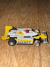 Vintage Tyco 440x2 Renault/Elf Indy 15 White/Yellow Ho Slot Car