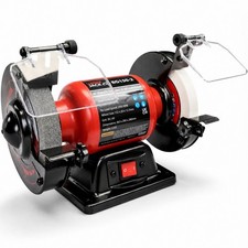 6" Bench Grinder 150mm Coarse Stone and Whitestone Grinding 250W Heavy Duty