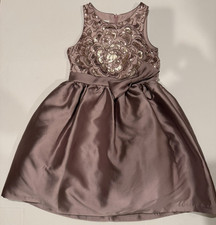 Only Worn Once Girls Belle Badgley Mischka Size 12 Mauve Formal Dress-Beautiful