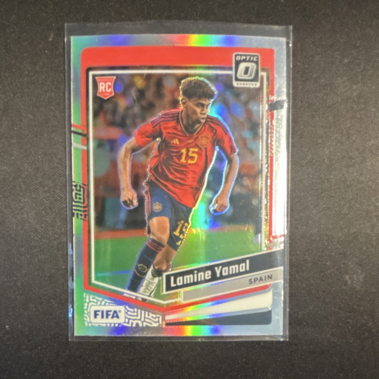 2023-24 Panini Donruss FIFA Optic Lamine Yamal #54 Spain Rookie Holo Prizm