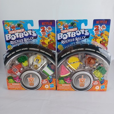 Transformers BotBots Series 6 Ruckus Rally Figure 5-Pack Hunger Hubs LOT of 2