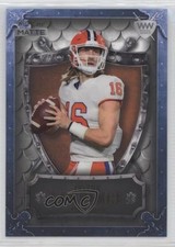2021 Wild Card MATTE White - Orange Trevor Lawrence #WWB-1 Rookie RC Shield 00jz. rookie card picture