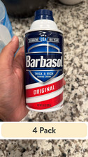 4 pack Barbasol Original Thick Rich Shaving Cream for Men, 10 Oz.