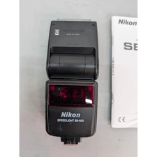 Nikon Speedlight SB-600 Autofocus Flash w/ Case and Battery Tested Works