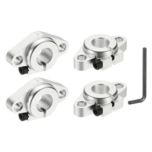 SHF12 Aluminum Linear Rod Rail Shaft Support for 3D Printer, Pack of 4 ...