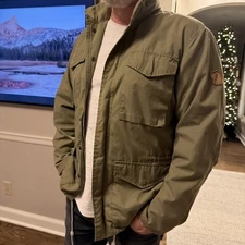 Fjallraven Hunter vintage 1980s hooded jacket M65 field made in Ireland men 48