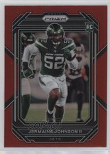 2022 Panini Prizm Rookies Red Prizm Jermaine Johnson II #375 p8v
