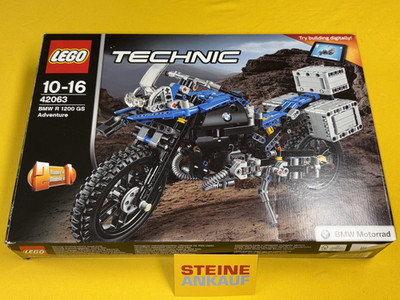 LEGO  TECHNIK 42063 BMW R 1200 GS MOTORRAD + Bauplan + Box
